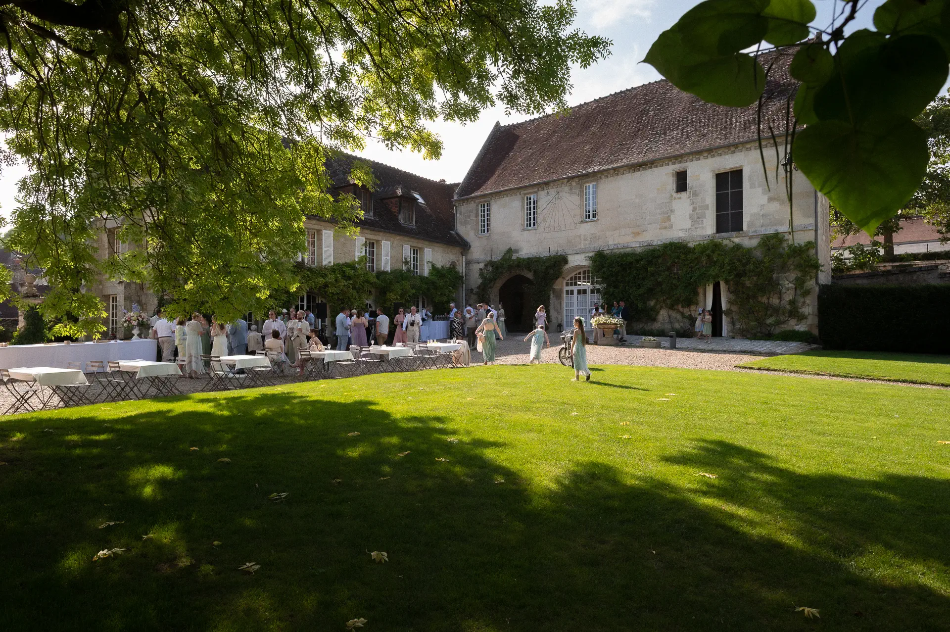 mariage vin d'honneur abbaye de morienval