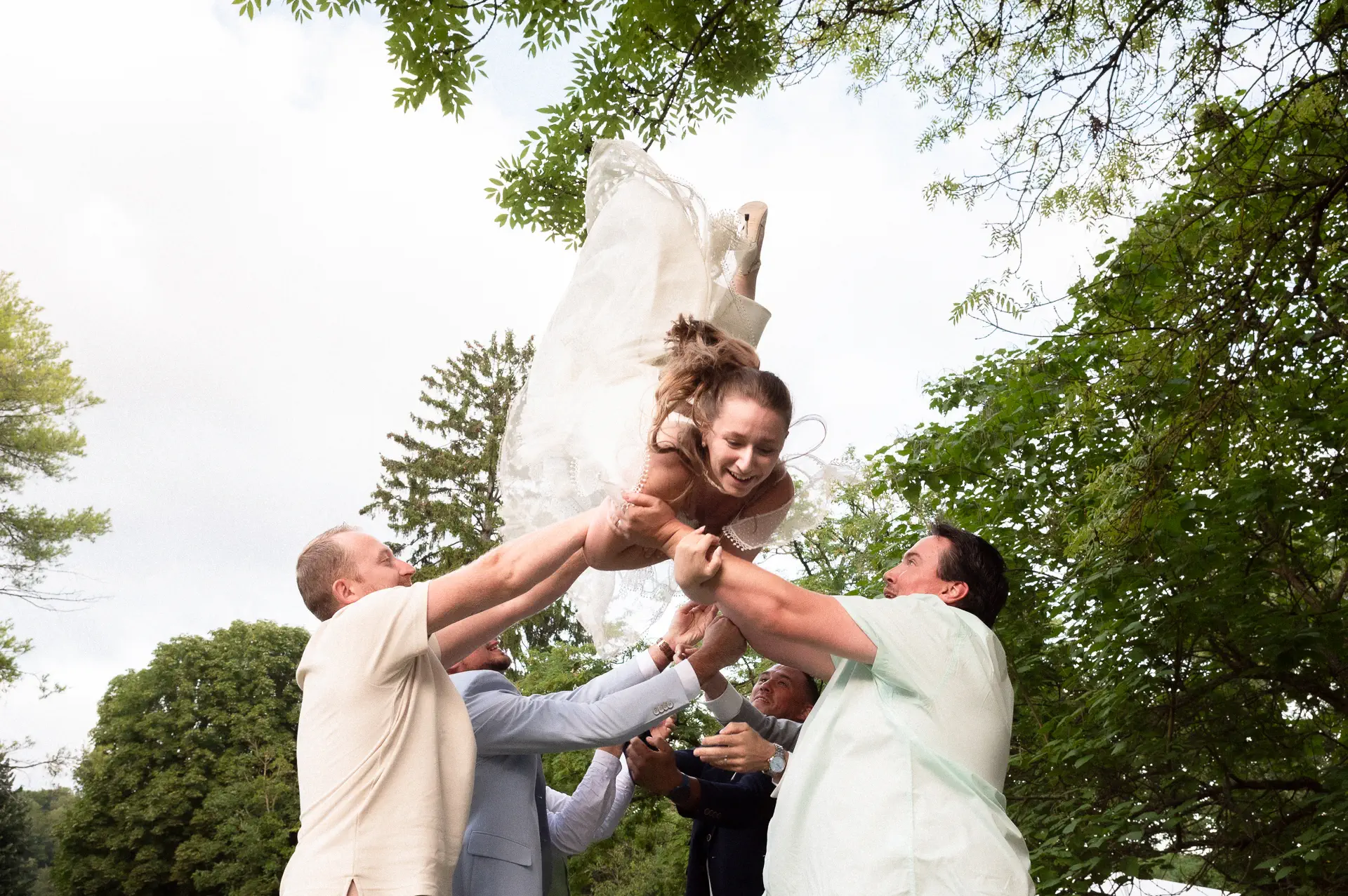 mariage jetée de la mariée abbaye de morienval